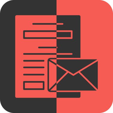 e- posta harf vektörü simgesi