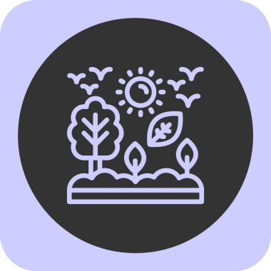 trend biçimi izole edilmiş arkaplanda bitki simgesi