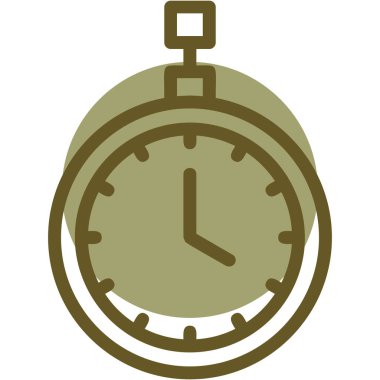 Saat. Web simgesi basit illüstrasyon