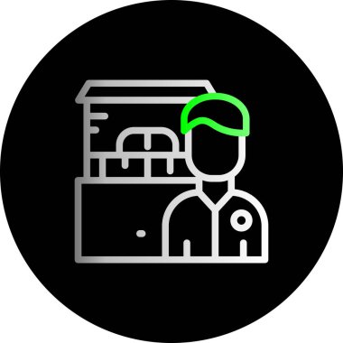 Tıbbi bir simgenin vektör illüstrasyonu