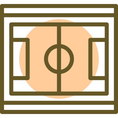 futbol ikonu vektör illüstrasyonu