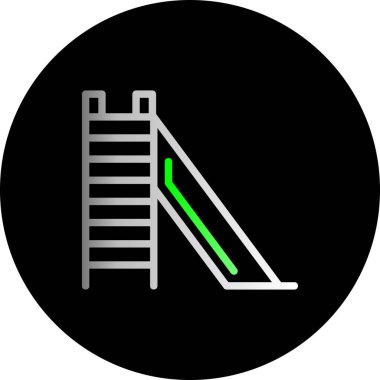Soyut arkaplanda merdiven simgesi izole edildi