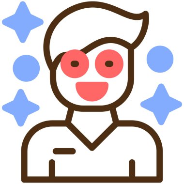 avatar. Web simgesi vektör illüstrasyonu