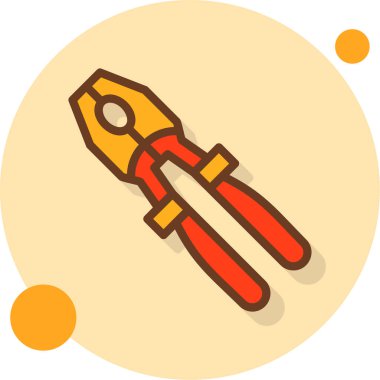 Tornavida. Web simgesi basit illüstrasyon