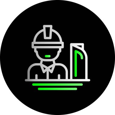 Bir insan simgesinin vektör illüstrasyonu