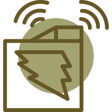 Bir web simgesinin vektör illüstrasyonu