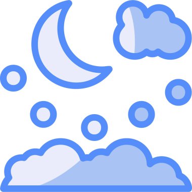 gece ay hava simgesi