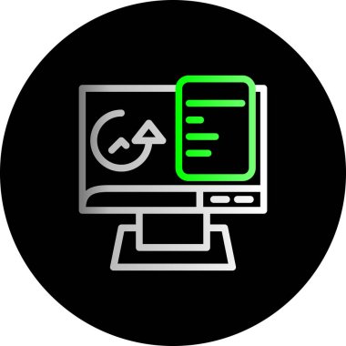 seo modern simgesinin vektör illüstrasyonu