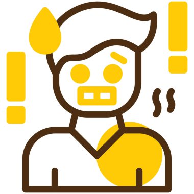 ölüm simgesi, vektör illüstrasyonu