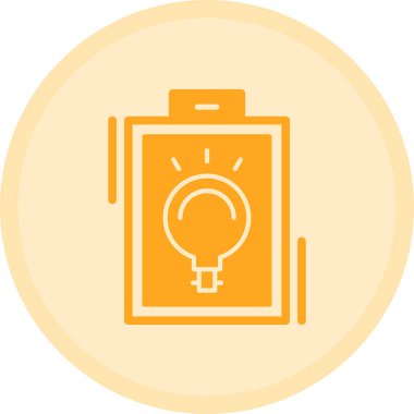 ampul simgesi, vektör illüstrasyonu