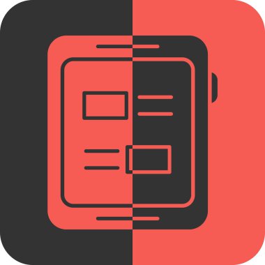 Modern simgenin vektör illüstrasyonu