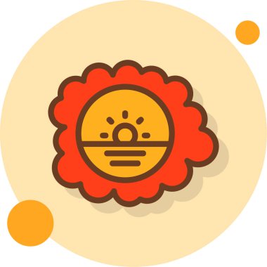 Düz stil Çin Yeni Yıl simgesi