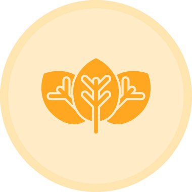 Bir çiçek simgesinin vektör illüstrasyonu