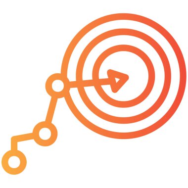 Diyagram simgesi, çizgi vektör tasarımı