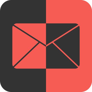 Soyut arkaplanda zarf simgesi izole edildi