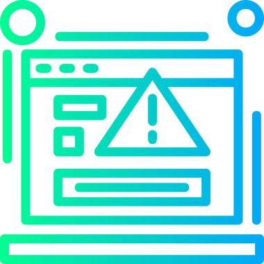 Bilgisayar ekranı. Basit resimleme