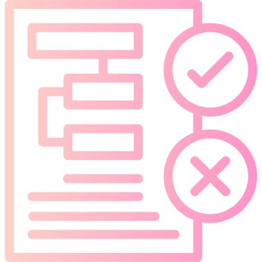 Kontrol listesi simgesi vektör illüstrasyonu