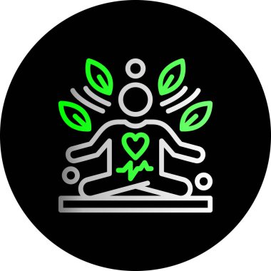 vector illustration of a man and a heart