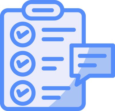 Kontrol listesi. Web simgesi basit illüstrasyon