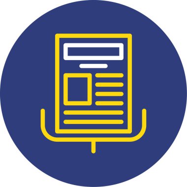 vektör haber simgesi