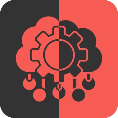 dişli simgesinin vektör illüstrasyonu