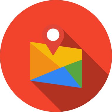 harita iğnesinin vektör illüstrasyonu