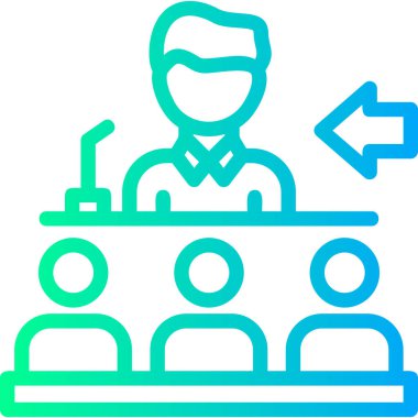 İnsan simgesinin vektör illüstrasyonu