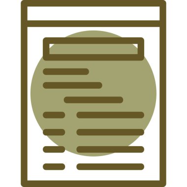 Bir gazetenin vektör illüstrasyonu