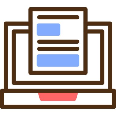 Kitap. Web simgesi basit illüstrasyon