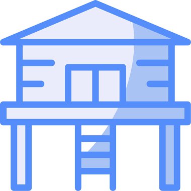 yapı inşaat simgesinin ana hatları doludur.