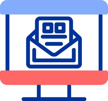mail icon, vector illustration simple design
