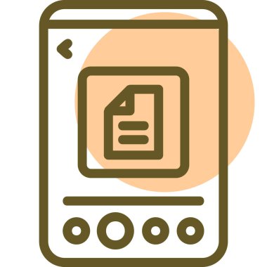 Kişisel ve ticari kullanım için vektör mobil simgesi.