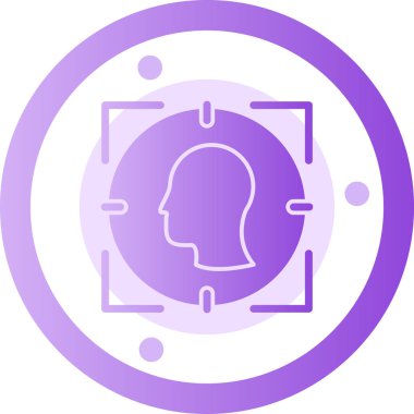 baş vektör simgesi modern illüstrasyon