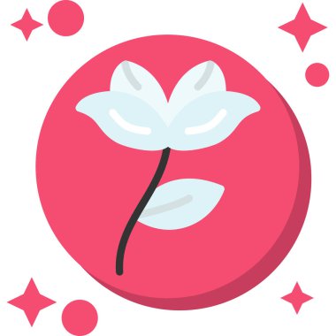 çiçek simgesi vektör illüstrasyonu