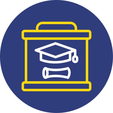 Kişisel ve ticari kullanım için vektör eğitim simgesi.