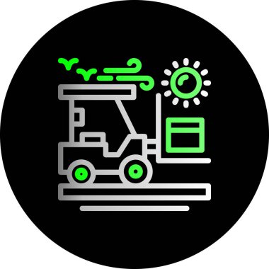 Benzersiz dağıtım kutusu vektör simgesi