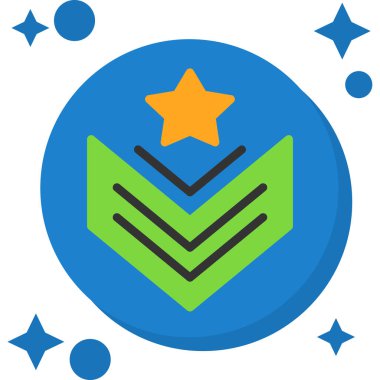 Yıldız. Web simgesi basit illüstrasyon