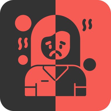 Ağlayan ikon vektör illüstrasyonu