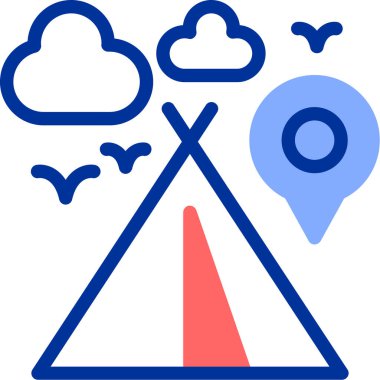 yön konum haritası simgesi