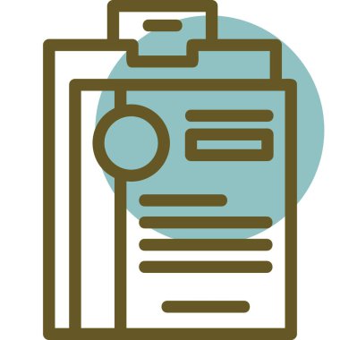 Belge simgesinin vektör illüstrasyonu