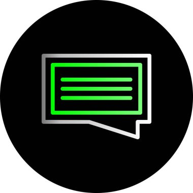 Konuşma balonu. Basit tasarım