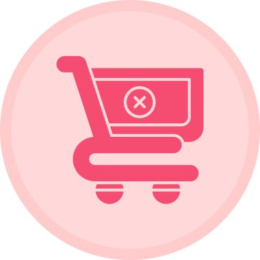 alışveriş simgesi vektör illüstrasyonu