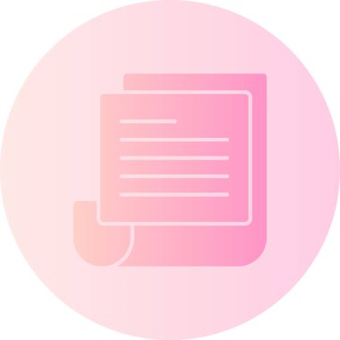 belge simgesi vektör illüstrasyonu