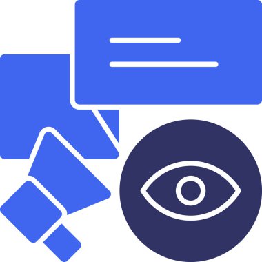 Göz. Web simgesi basit illüstrasyon