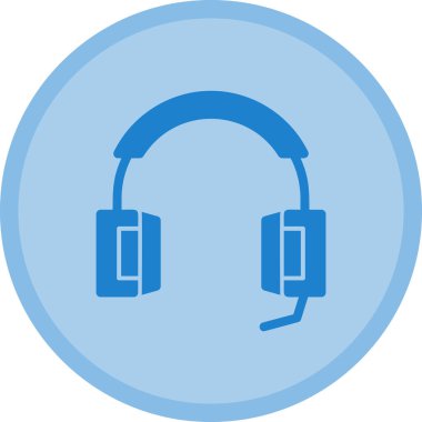 Kulaklık. Web simgesi basit illüstrasyon