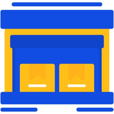 Bina. Web simgesi basit illüstrasyon