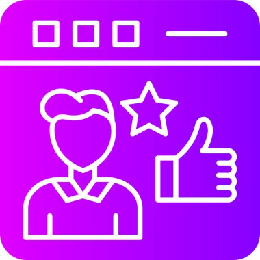 Müşteri geri bildirimi. Web simgesi