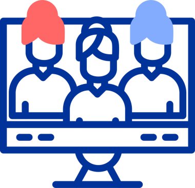 Online eğitim. Basit resimleme