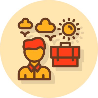 iş simgesi, vektör resimleme