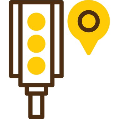 konum pin simgesi vektör illüstrasyonu